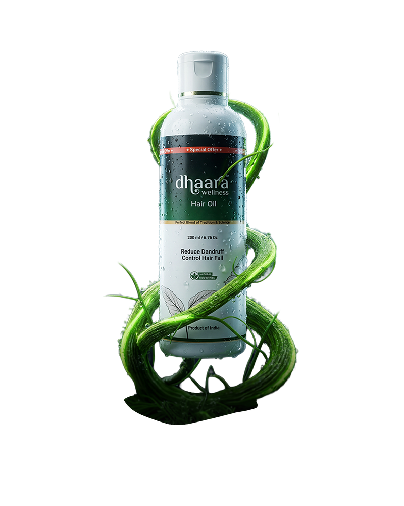 Center product bottle and vines
